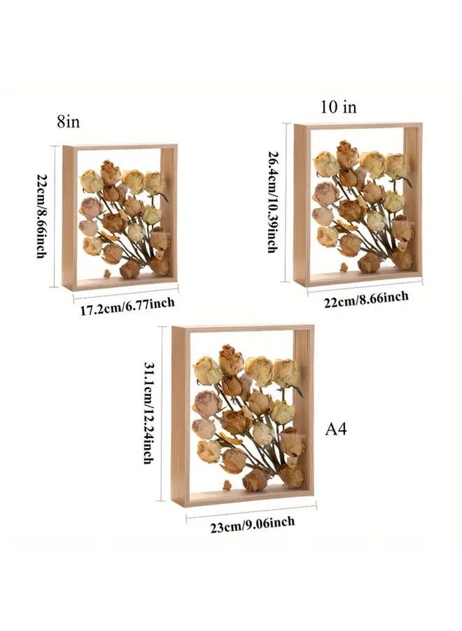 Black Wooden Frame 8 Inches With 3D Acrylic Stand For Home Office Decor - Image 3