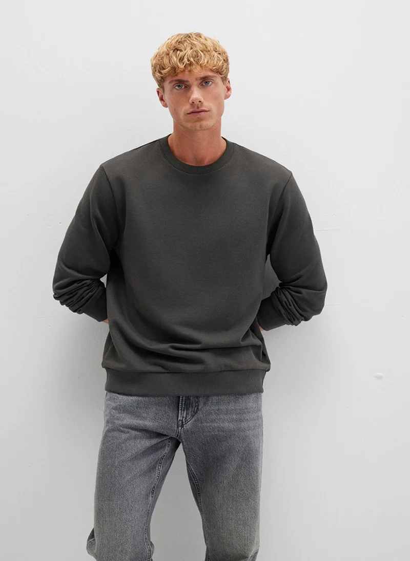 Mavi Crew Neck Green Sweatshirt