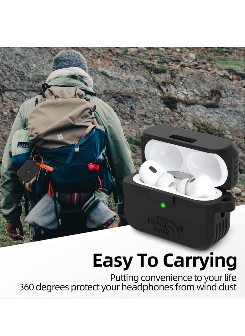 SYOSI - Headphone Protective Cover, Compatible with AirPods Pro 2nd/1st Generation Case Cover, Rugged Military Grade Protective Cover, with Apple AirPods Pro 2022/2019 Charging Case - Image 1