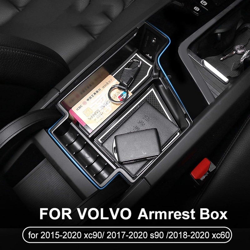 QASULER Car Console Storage Tray for Volvo - Image 3