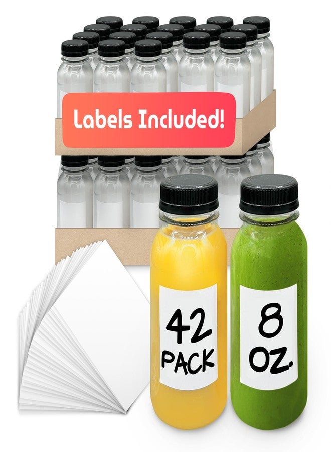 Reli. Plastic Juice Bottles [42 Pack] 8 oz Round Plastic Juice Bottles - Image 1