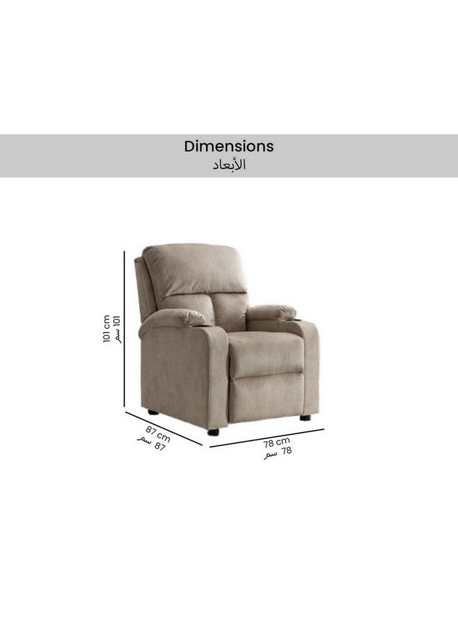Micasa - Elegant and Modern Design Recliner Chair with Push Back Mocha 101 x 87 x 78 cm SX-8147 MOCHA - Image 1