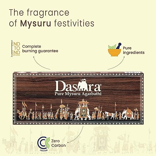 Cycle Pure Dasara Incense Sticks/Pack of 2 (60 Sticks Per Pack) / Sandal, Rose Natural Fragrance Agarbathi for Puja, Festivals, Gifting - Image 3