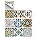 Jacklove 25 PCS Moroccan Style Tile Sticker, 4x4 Inch(10x10cm) Traditional DIY Murals, Tile Waterproof Oil Proof - Image 2
