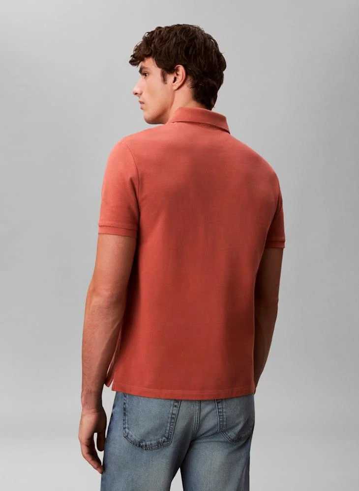 Calvin Klein Jeans  Monogram Embroidery Polo for Men | Best Price UAE