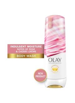 Olay Olay Indulgent Moisture Body Wash for Women, Infused with Vitamin B3, Notes of Rose and Cherry Creme Scent, 20 fl oz  - Image 2