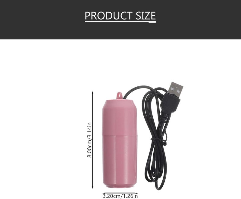 Mini USB Aquarium Air Pump Small Oxygenation Tool for Fish Tank, Portable Pink Oxygen Air Pump for Home Fish Tank Oxygen Supply Random Color - Image 2