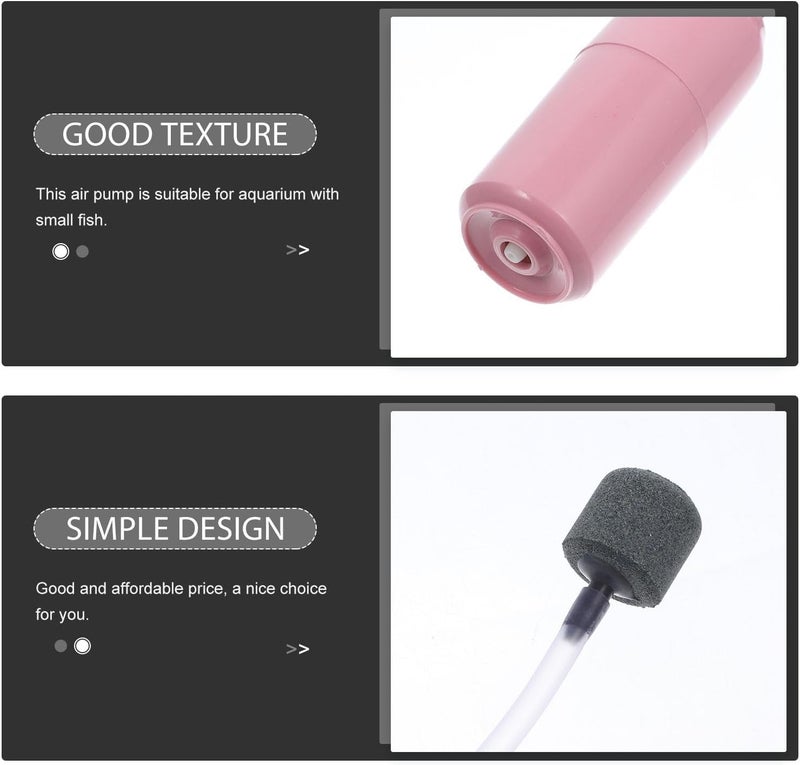 Mini USB Aquarium Air Pump Small Oxygenation Tool for Fish Tank, Portable Pink Oxygen Air Pump for Home Fish Tank Oxygen Supply Random Color - Image 3
