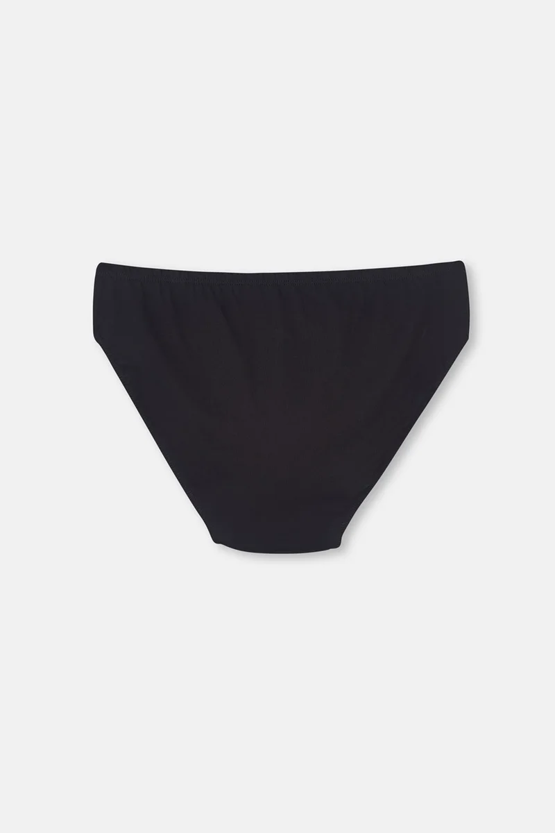 داجي Black 2-Pack Combed Men's Slim Slip Briefs