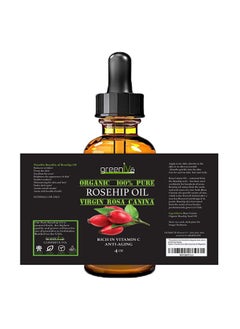 Greenive GreenIVe Rosehip Oil Rosa Canina 100% Pure Cold Pressed Virgin Oil Hair and Skin and DIY products (4oz dropper)  - Image 3