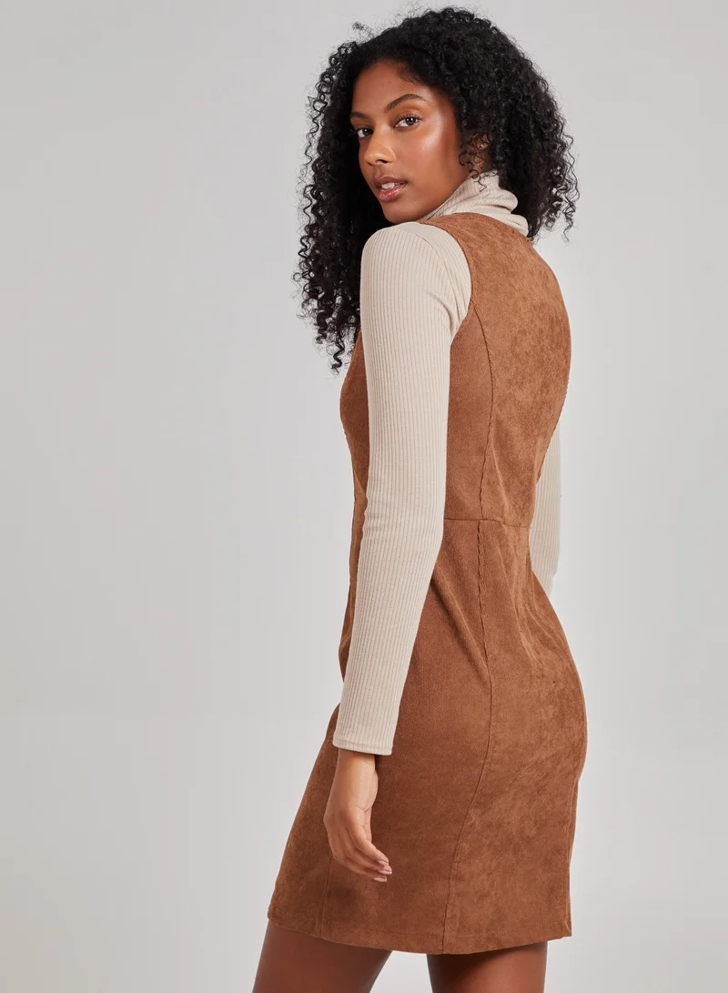 بينك فانيلا فستان بسحاب