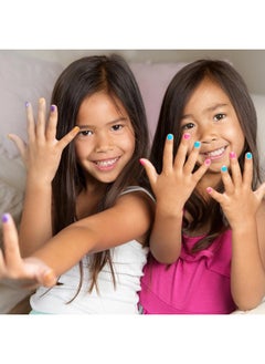 Expressions 7Pc Shimmer Nail Polish Set Glitter Cap Shimmering Nail Polish Set For Girls & Teens Safe And Nontoxic Nail Polish Kit For Kids  - Image 3