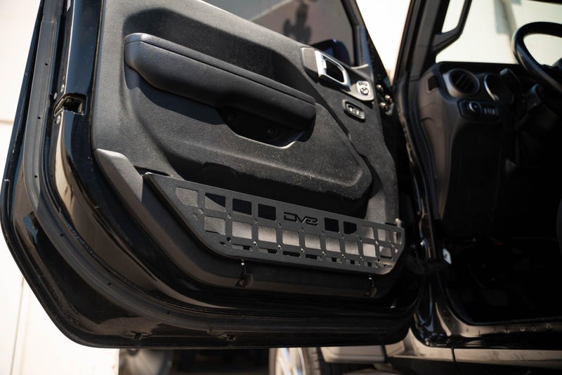 DV8 Offroad Slim Front Door Molle Pockets for 2018-2025 Jeep Wrangler JL & 2020-2025 Gladiator JT | Replaces The Weak Factory Netting | Molle Panel Design | Slimmer Width for Improved Legroom | Sold as a Pair - Image 4