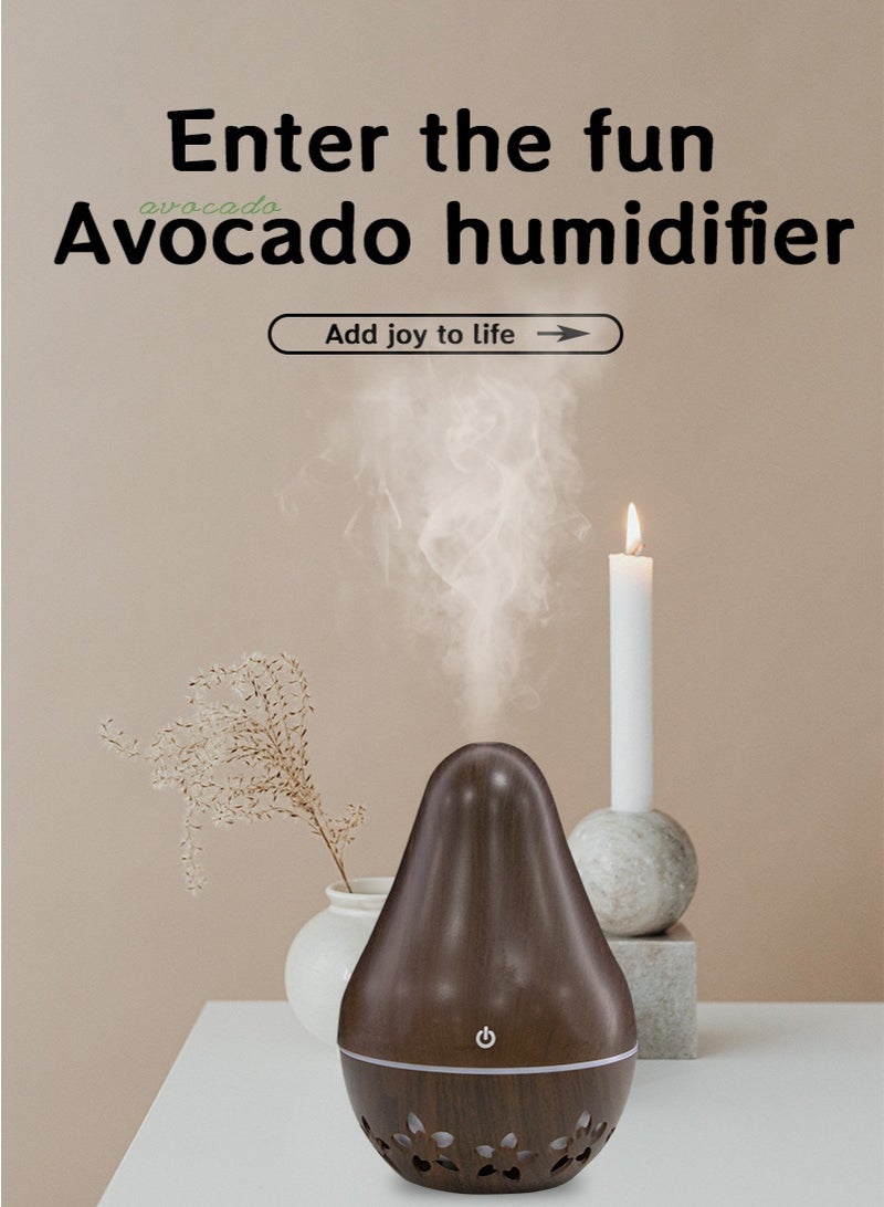 general LED ultrasonic aromatherapy humidifier, cool mist humidifier, essential oil diffuser, suitable for home, bedroom, and office, 130ml USB desktop humidifier, a great gift for mothers and ladies. - Image 1