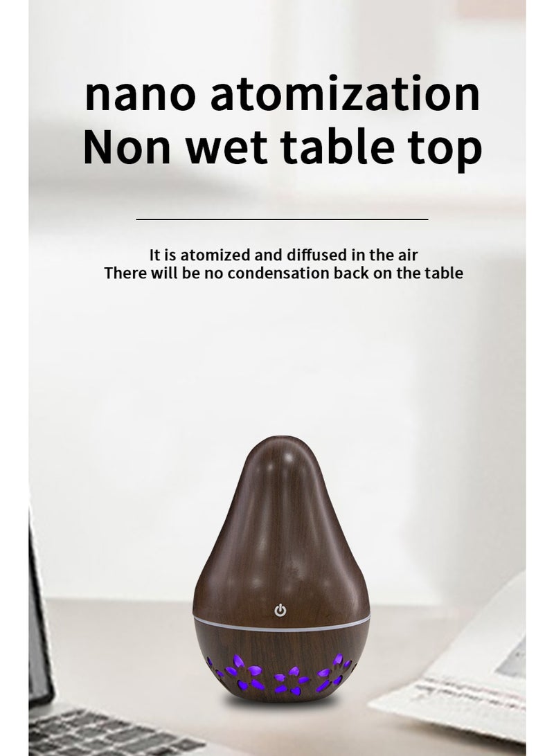 general LED ultrasonic aromatherapy humidifier, cool mist humidifier, essential oil diffuser, suitable for home, bedroom, and office, 130ml USB desktop humidifier, a great gift for mothers and ladies. - Image 2