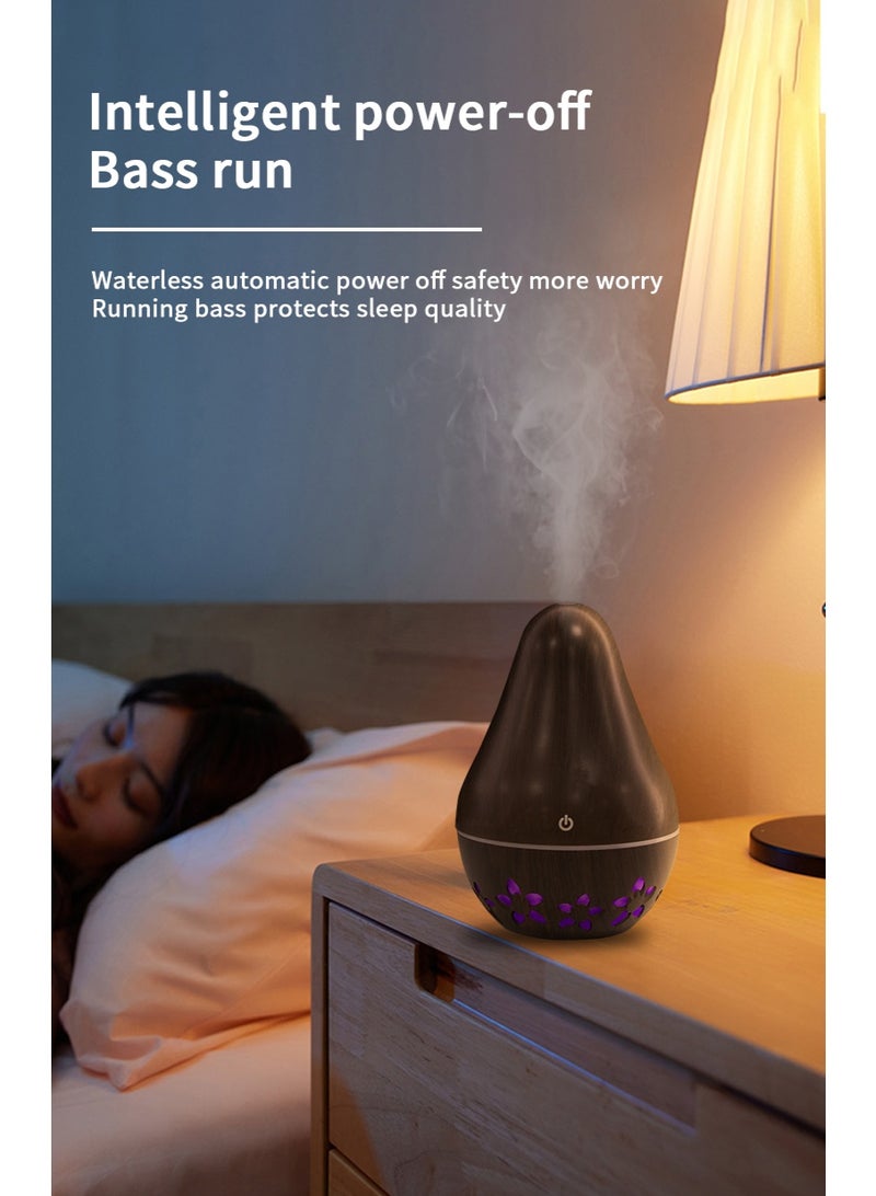 general LED ultrasonic aromatherapy humidifier, cool mist humidifier, essential oil diffuser, suitable for home, bedroom, and office, 130ml USB desktop humidifier, a great gift for mothers and ladies. - Image 4