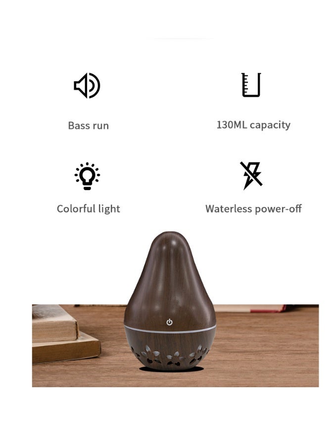 general LED ultrasonic aromatherapy humidifier, cool mist humidifier, essential oil diffuser, suitable for home, bedroom, and office, 130ml USB desktop humidifier, a great gift for mothers and ladies. - Image 5