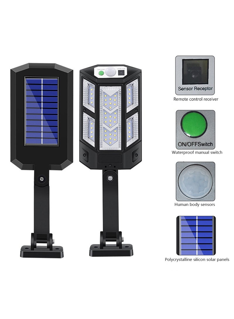 Solar Lights Outdoor 6000K -200W LED Solar Street Light Motion Sensor 15000LM Solar Parking Lot Light Dusk to Dawn Solar Powered Lamp Waterproof Flood Light with Remote Control - Image 1
