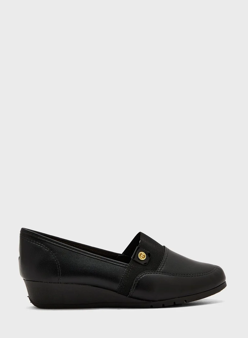 MOLECA Sabrina Close Toe Mid Heel Espadrilles