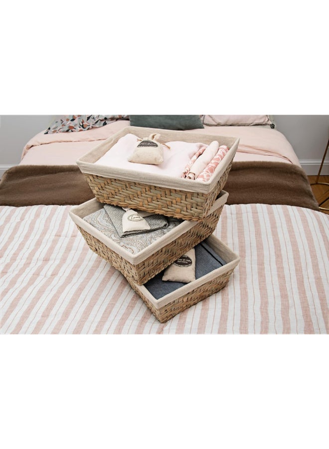 COMPACTOR Fiesta Seagrass Rectangular Storage Basket Beige Medium RAN6512 - Image 5