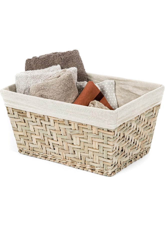 COMPACTOR Fiesta Seagrass Rectangular Storage Basket Beige Medium RAN6512 - Image 4