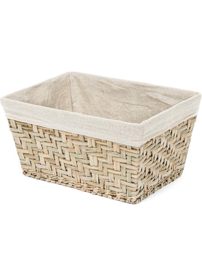 COMPACTOR Fiesta Seagrass Rectangular Storage Basket Beige Medium RAN6512 - Image 1