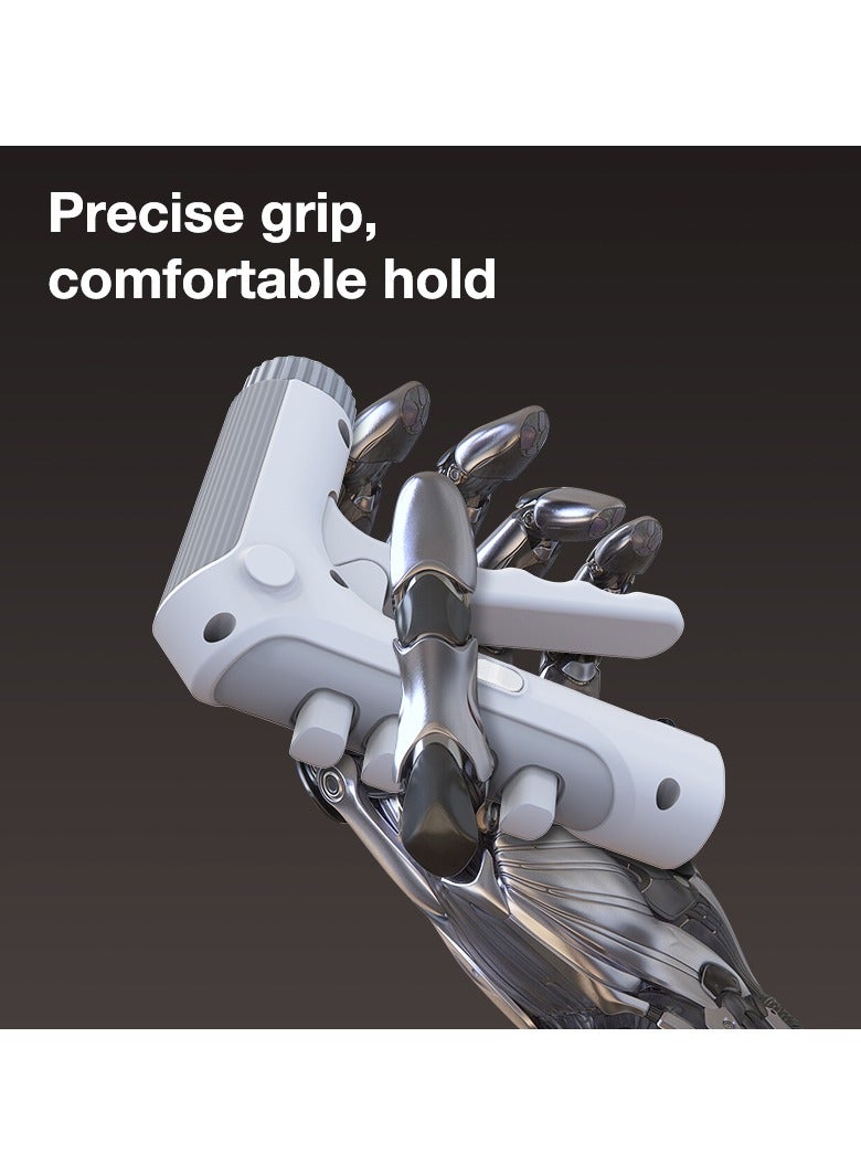 Deli جهاز تقوية قبضة اليد القابل للتعديل Agnite Er025 – مقاومة من 7-80 كجم، عداد ميكانيكي، نابض من الفولاذ الكربوني ALC 3 مم، مثالي لإعادة تأهيل اليد وتدريب القوة، لون أبيض. - Image 4