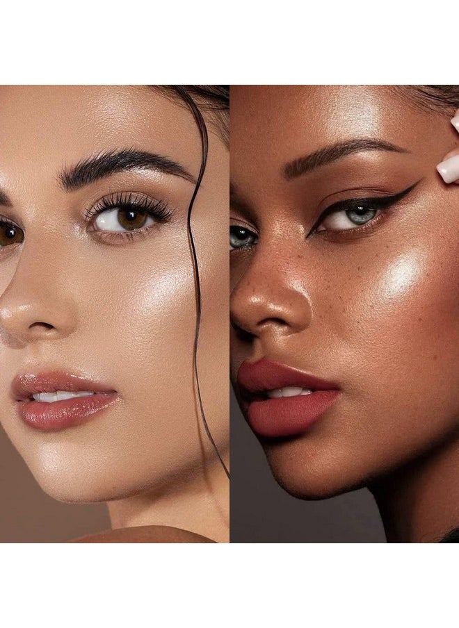 LSxia Highlighter Makeup Palette Shimmer Contour Palette Powder For Brighten Face Contour Gold Cheek Highlight Makeuplong Lasting Highlighter Powder With Mirror For Illuminator Makeup(Champagne Gold)  - Image 4