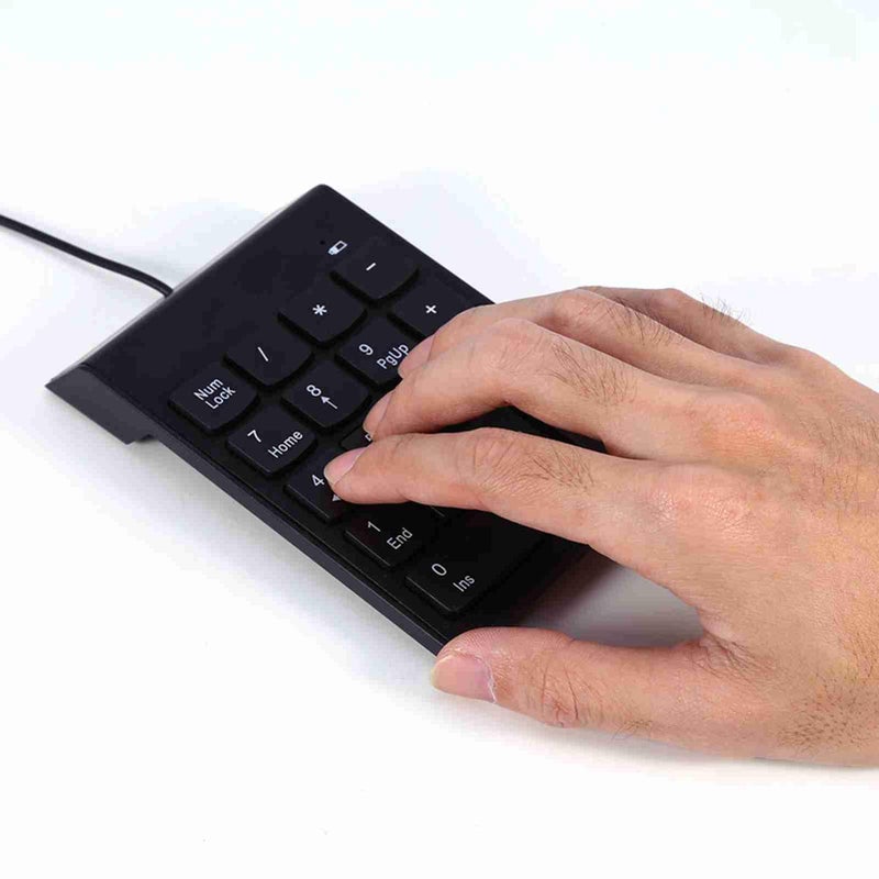 Zerone USB Numeric Keypad, Wired Number Pad 18-Key Plug and Play Spill Resistant for Laptop Desktop Data Entry Accounting Spreadsheet - Image 4