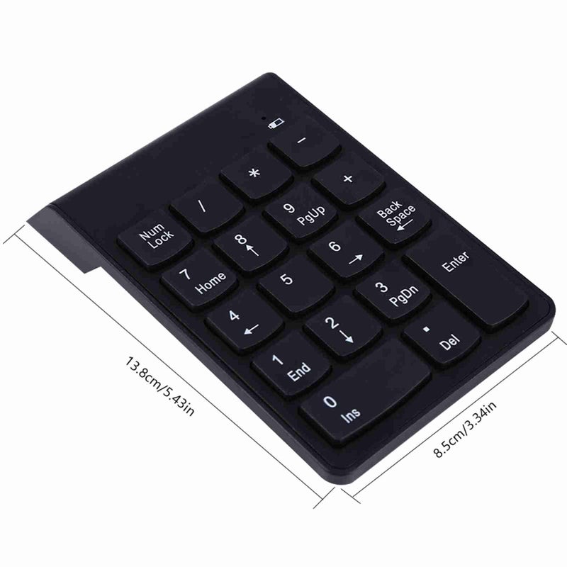 Zerone USB Numeric Keypad, Wired Number Pad 18-Key Plug and Play Spill Resistant for Laptop Desktop Data Entry Accounting Spreadsheet - Image 2