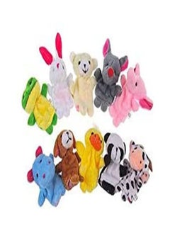 ORiTi 10pcs Soft Plush Animal Finger Velvet Animal Style for Toddlers Puppets  - Image 2