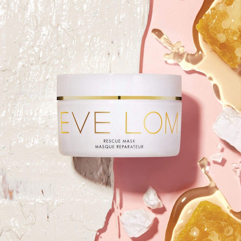 EVE LOM Rescue Facial Mask - Honey-Infused Kaolin Clay with Ground Almonds - Purifies, Conditions & Exfoliates for Brighter Complexion and Radiant Skin - Natural Ingredients (100 ml) - Image 3