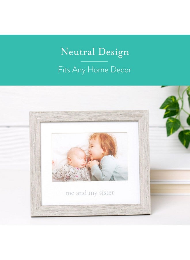 Kate & Milo Rustic Me & My Sister Frame, Sibling Keepsake, Ideal Little or Big Sister Gift, Gender Neutral Nursery Decor - Image 4