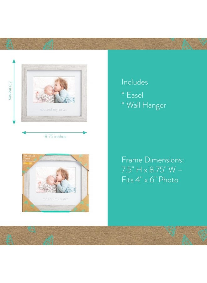 Kate & Milo Rustic Me & My Sister Frame, Sibling Keepsake, Ideal Little or Big Sister Gift, Gender Neutral Nursery Decor - Image 5
