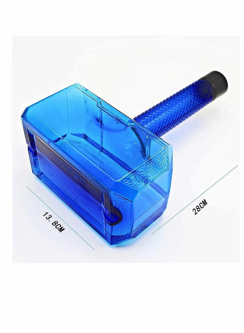 Y&D زجاجة مياه رياضية بسعة كبيرة على شكل مطرقة ثور، حاوية شرب خالية من البيسفينول A، صالة الألعاب الرياضية وكمال الأجسام والمشي لمسافات طويلة - Image 2