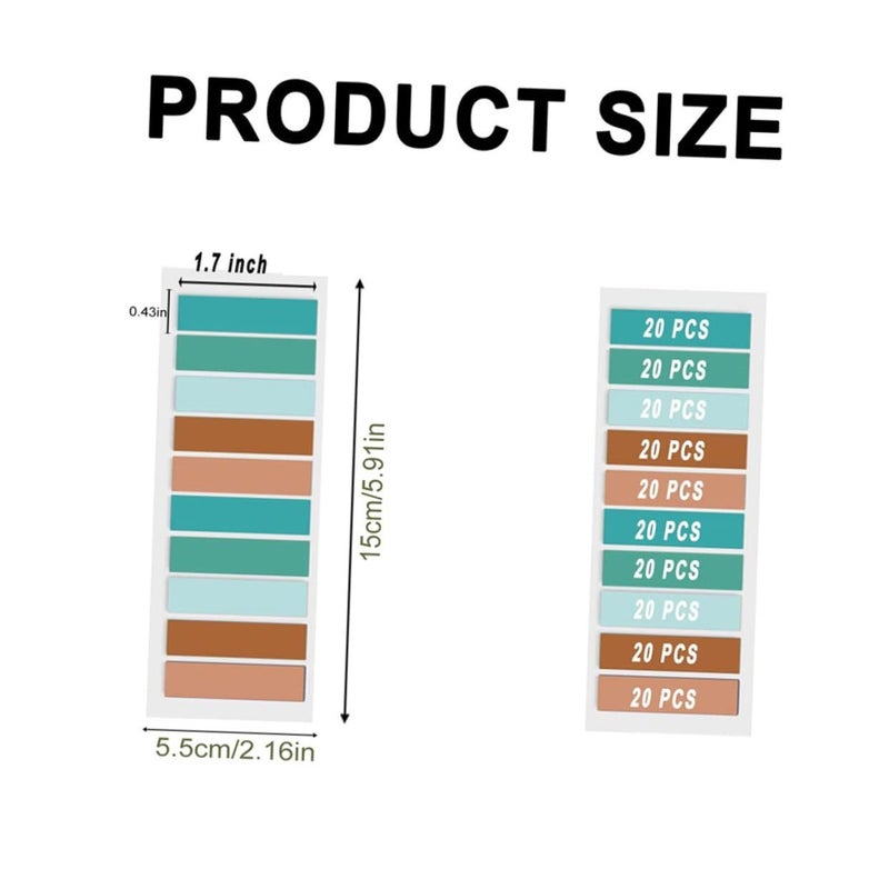 Writable Sticky Flags Repositionable Page Markers for School Office Random Colors - Image 3