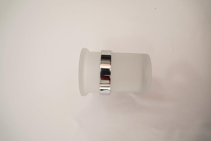 Stainless Steel Holder and Toothbrush Holder Glass, Wall Mounted - Image 3