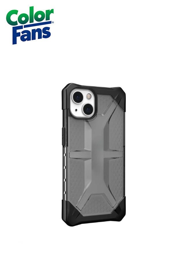 Color Fans Plasma iPhone 13 Case Translucent Lightweight Slim Shockproof Transparent Protective Cover Ash - Image 2