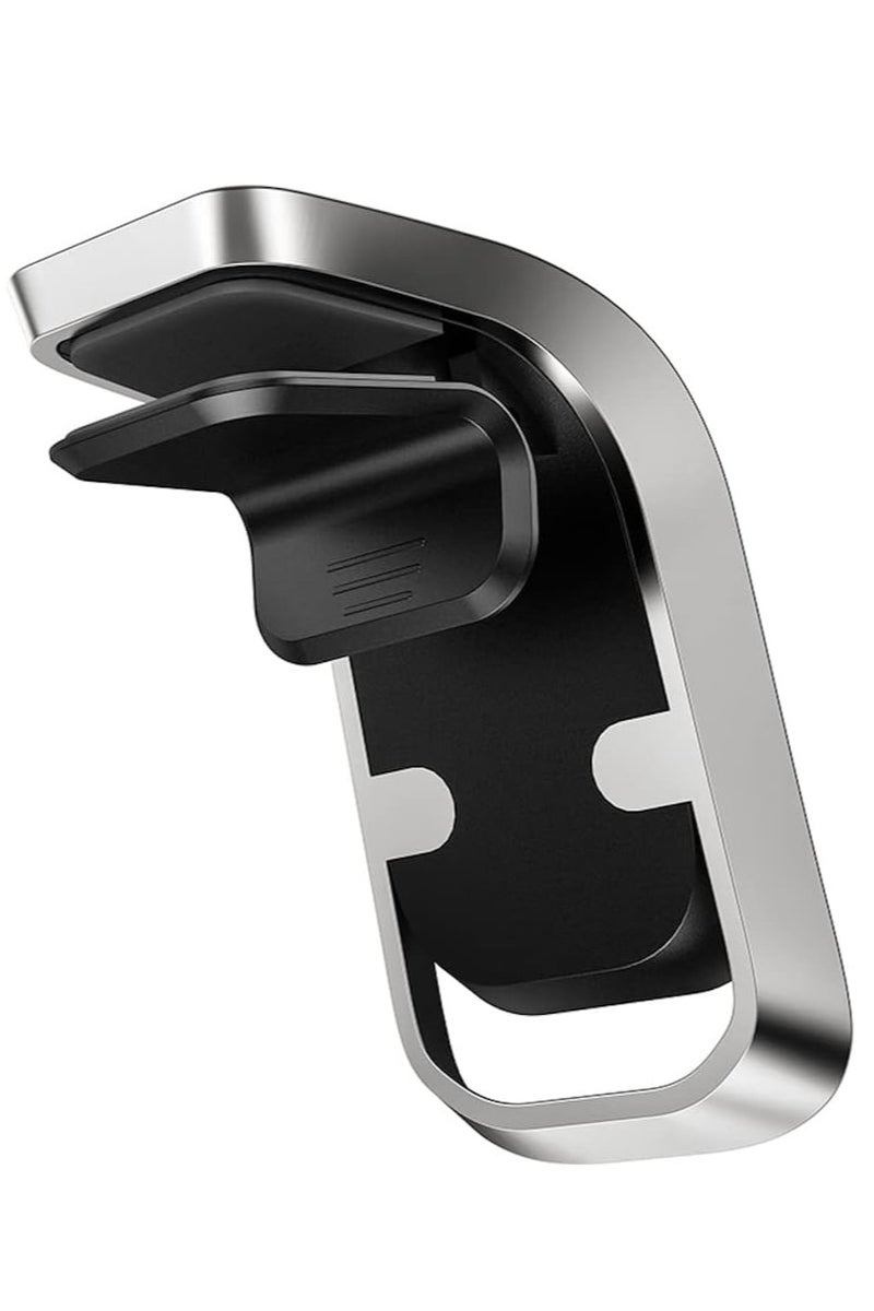 Hoco CA74 - Universe Air Outlet Magnetic Car Holder Bearing weight 700g. , Compatible With iPhone Samsung Xiaomi Oppo Huawei - Black & Silver - Image 2