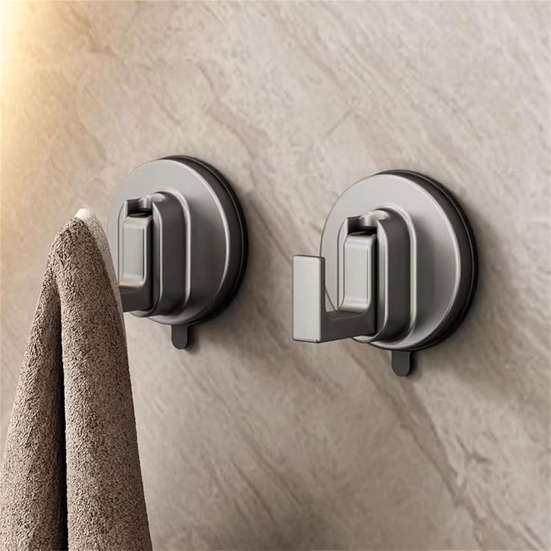 No-Drill Suction Hook Glass Multi-Purpose Bathroom Shower Closet Door Mount for Glass Surface - Image 3
