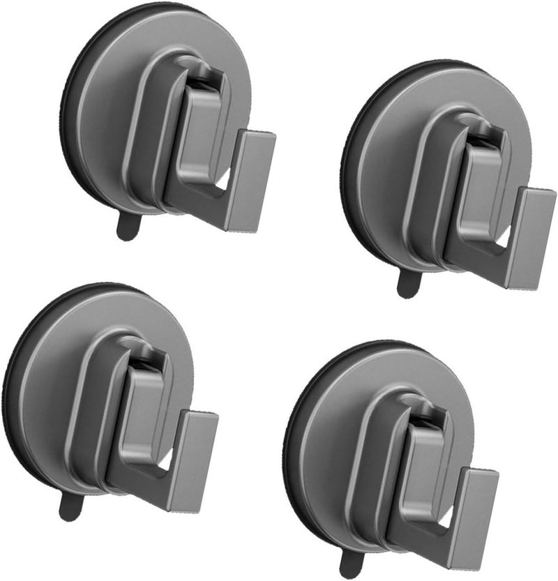 No-Drill Suction Hook Glass Multi-Purpose Bathroom Shower Closet Door Mount for Glass Surface - Image 1