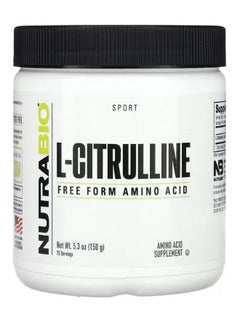 NutraBio L Citrulline Free Form Amino Acid 5.3 oz 150 g  - Image 1