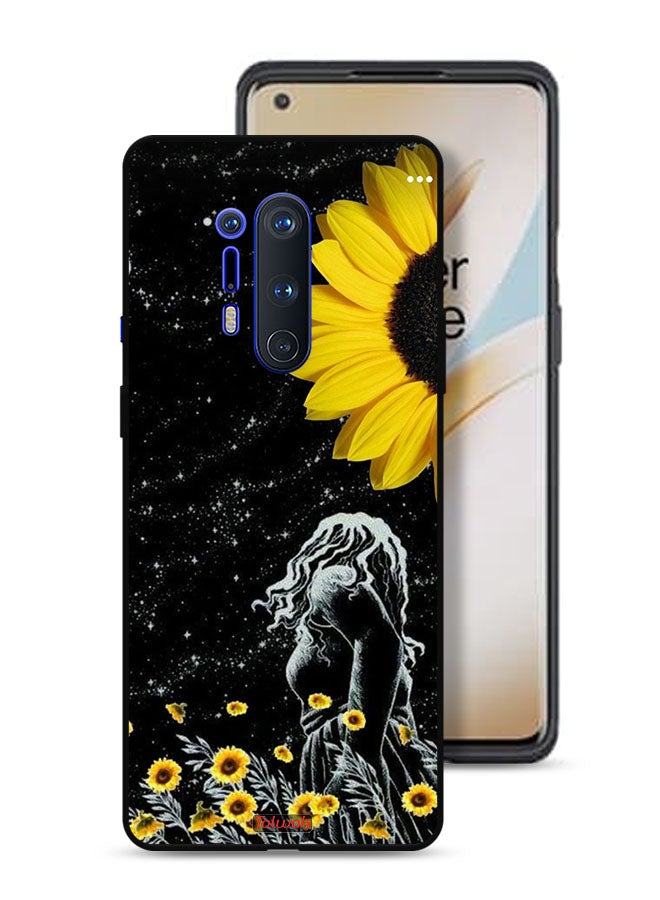 Tolwak OnePlus 8 Pro Protective Case Cover Girl Look At Moon Art - Image 1