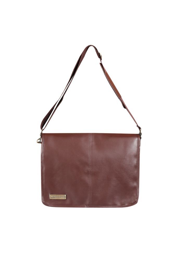 Mounthood Juno Messenger Bags Brown Pu Leather 39.5 X 33 X 10 Cm Set Of 1 - Image 1
