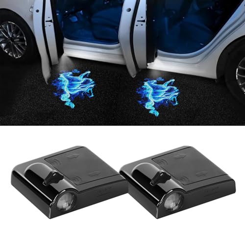 Zufoty 2PCS Car Door Light Projector Wireless LED Car Door Paste Welcome Courtesy Light LED Courtesy Ghost Shadow Welcome Lamp Universal Car Accessories Fits Most Car SUV Truck - Image 1