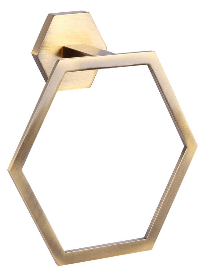 Canarm ATALEE Gold Towel Ring - 7.125" Luxurious Aluminum, Circular Wall-Mounted Towel Holder, Opulent Gold Finish for Elegant Bathrooms - Image 1