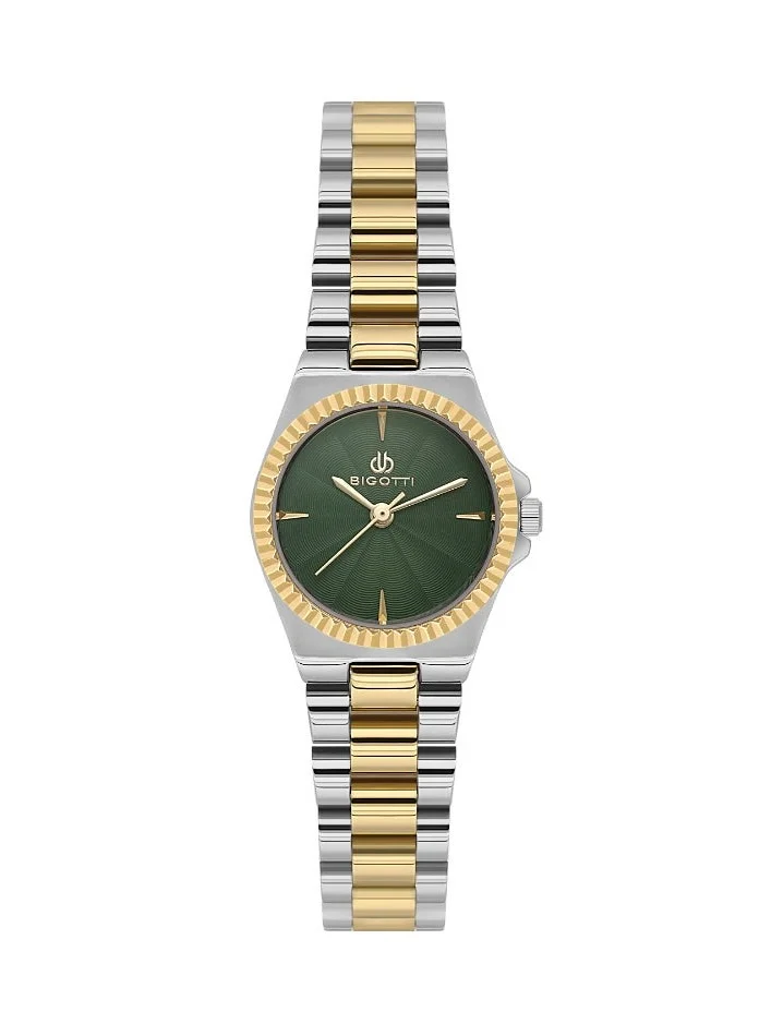 BIGOTTI Bigotti - Quotidiano Women Watch | Stainless SteelBrass Case | Analog | Round Dial | Mineral Glass | Japanese Quartz | Water Resistant 30 Meters