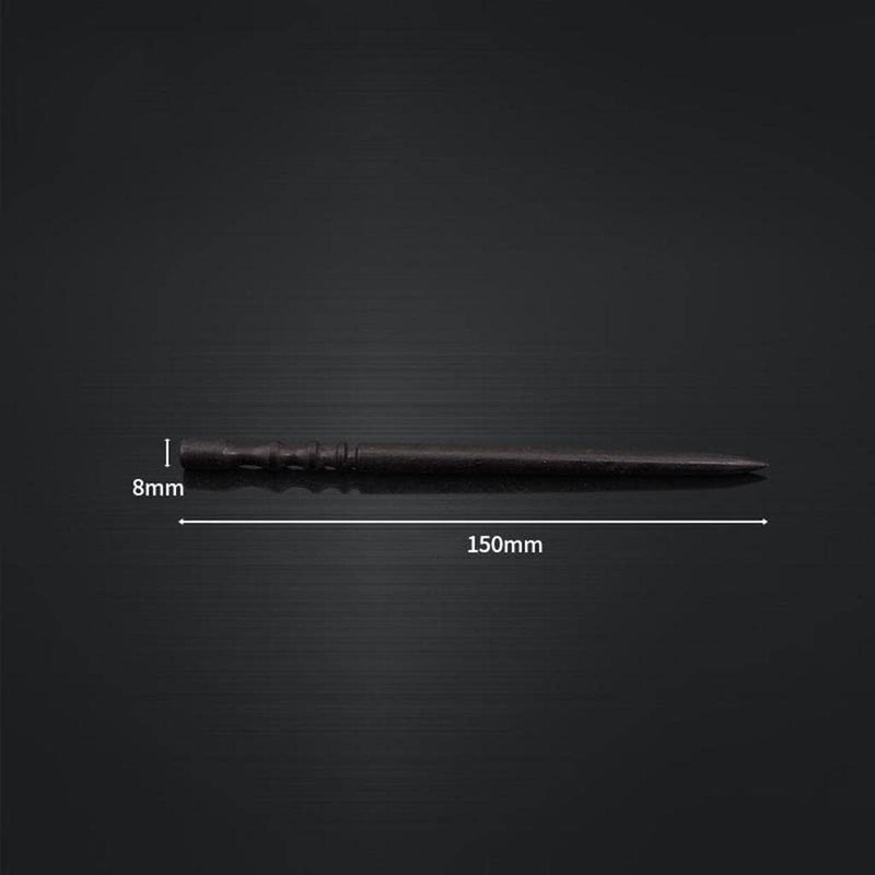 klarako Premium Ebony Wood Leathercraft Slicker Round Burnisher Polished Rod Edge Burnisher Slicker Tool Leather Burnishing Tool DIY Leather Chamfering Device - Image 1