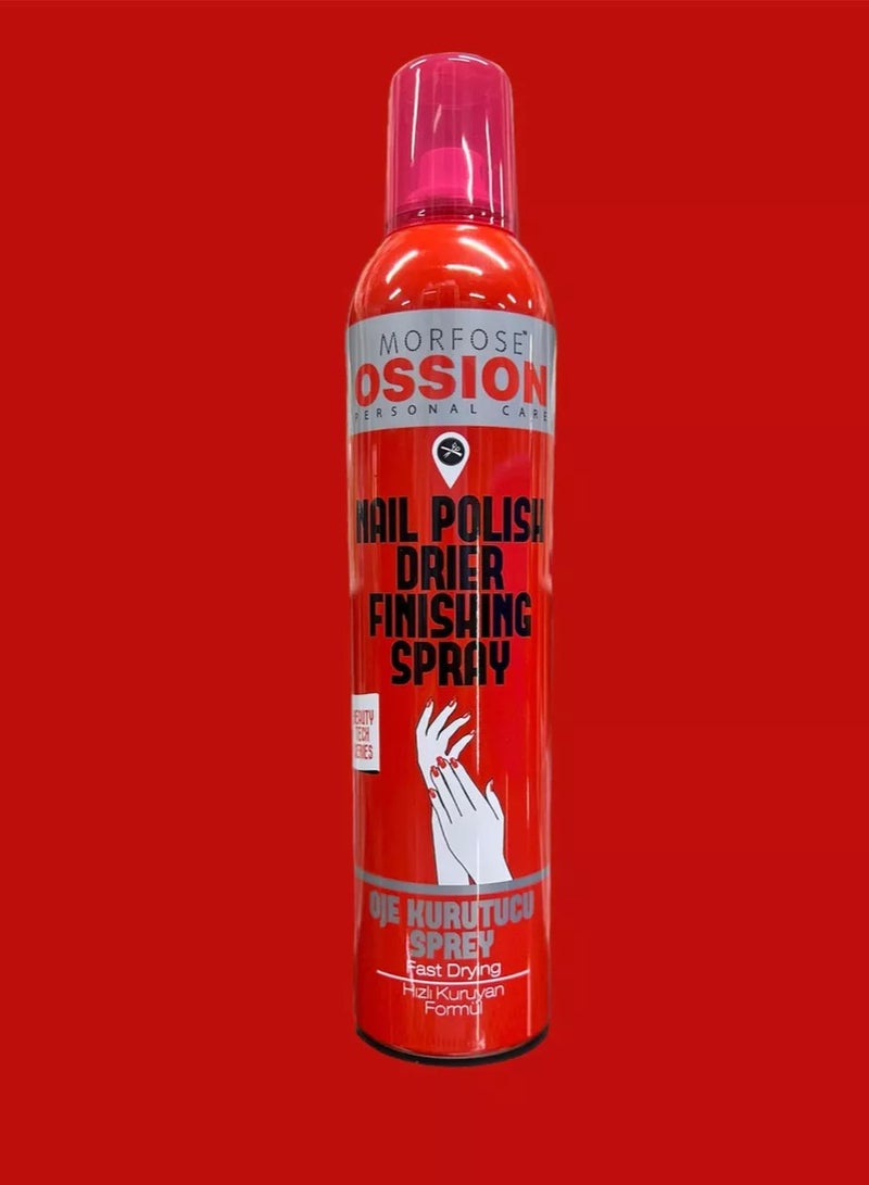 MORFOSE Morfose Ossion Quick-Dry Nail Polish Spray 300ml - Cuticle Conditioner & Chip Reducer  - Image 2
