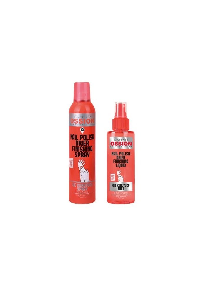 MORFOSE Morfose Ossion Quick-Dry Nail Polish Spray 300ml - Cuticle Conditioner & Chip Reducer  - Image 4